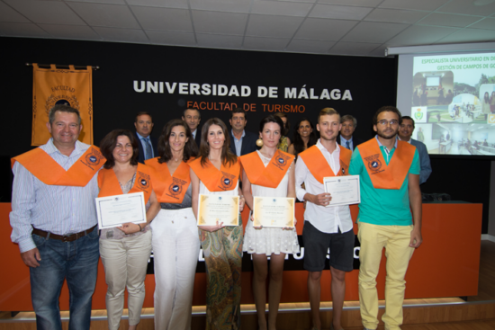 Closing ceremony in Malaga of the Golf Course Management Course