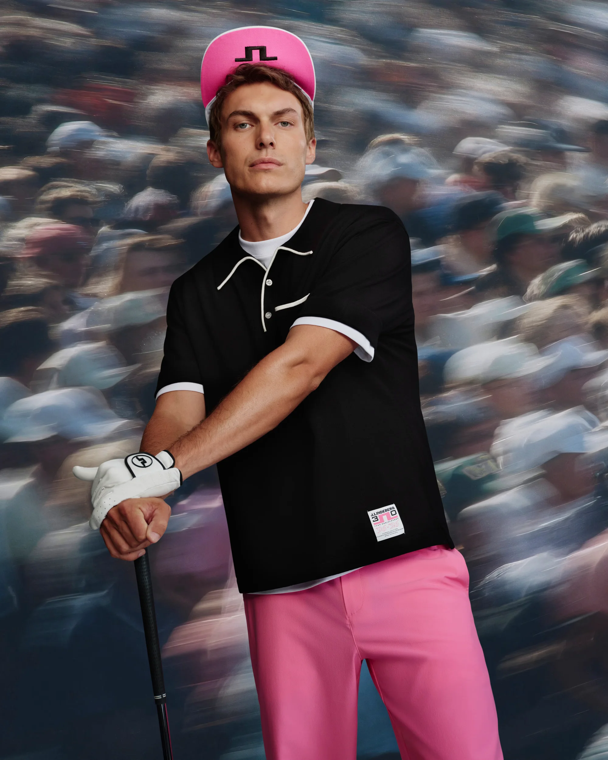 Polo en rosa nostalgia de la colección J.Lindeberg