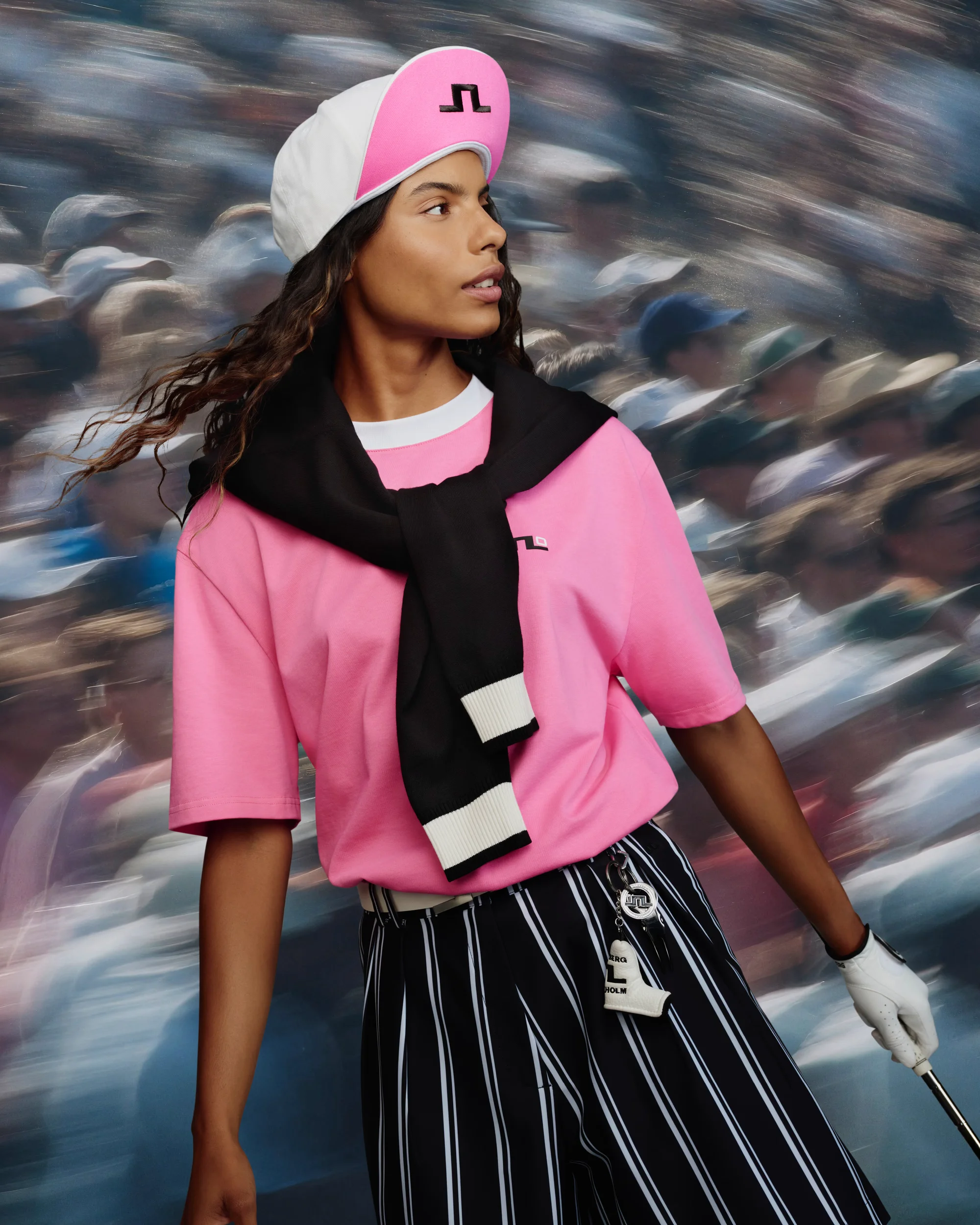 Jersey de punto a rayas de inspiración Parnevik