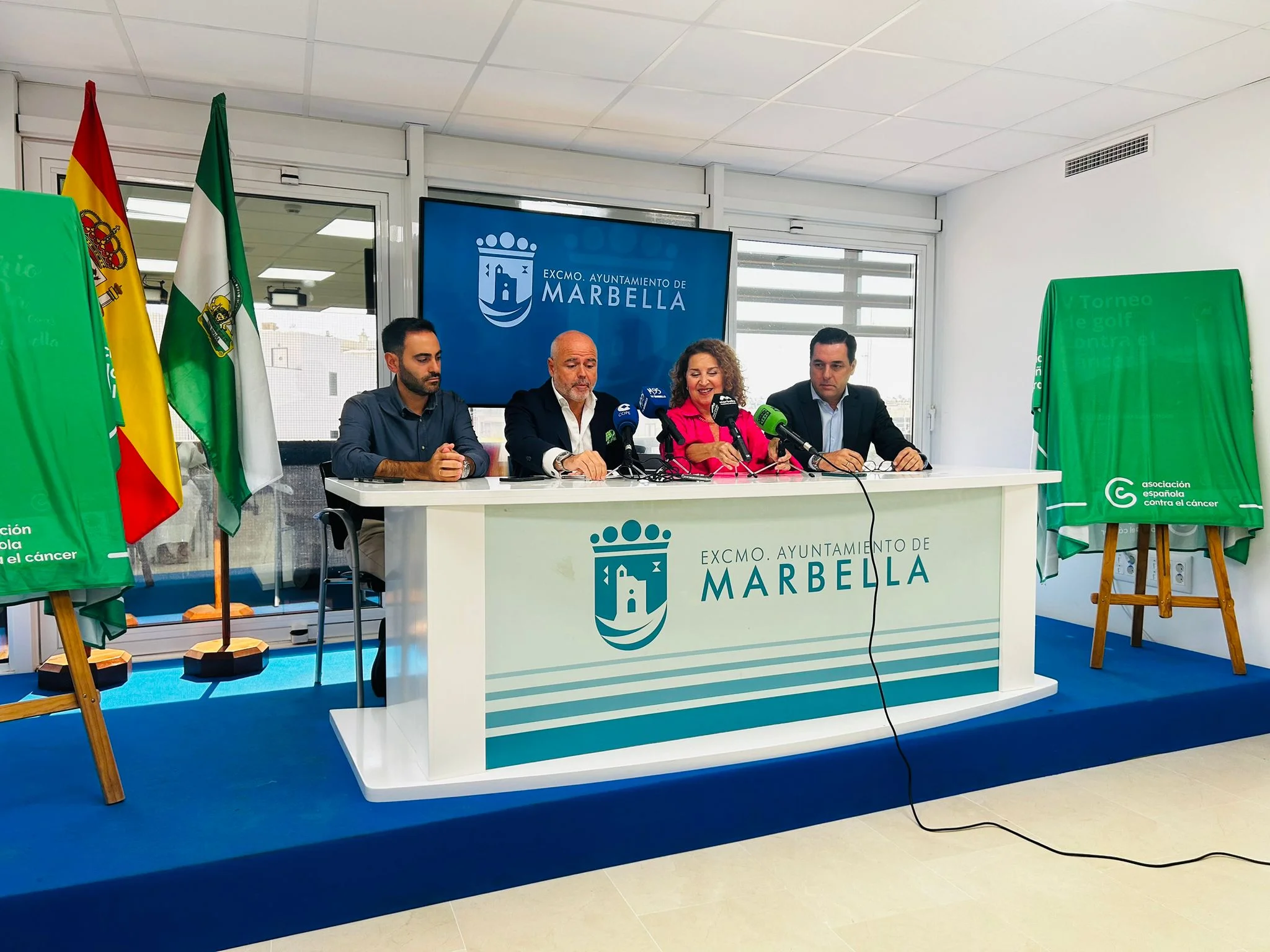 Press conference at Marbella Town Hall