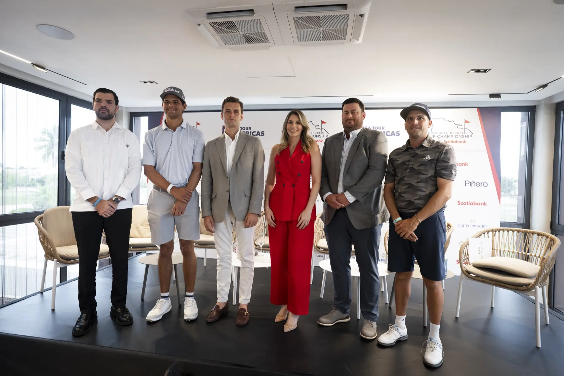 Panel de la presentación de la final del PGA Tour Américas en PGA Ocean's 4, Playa Nueva Romana